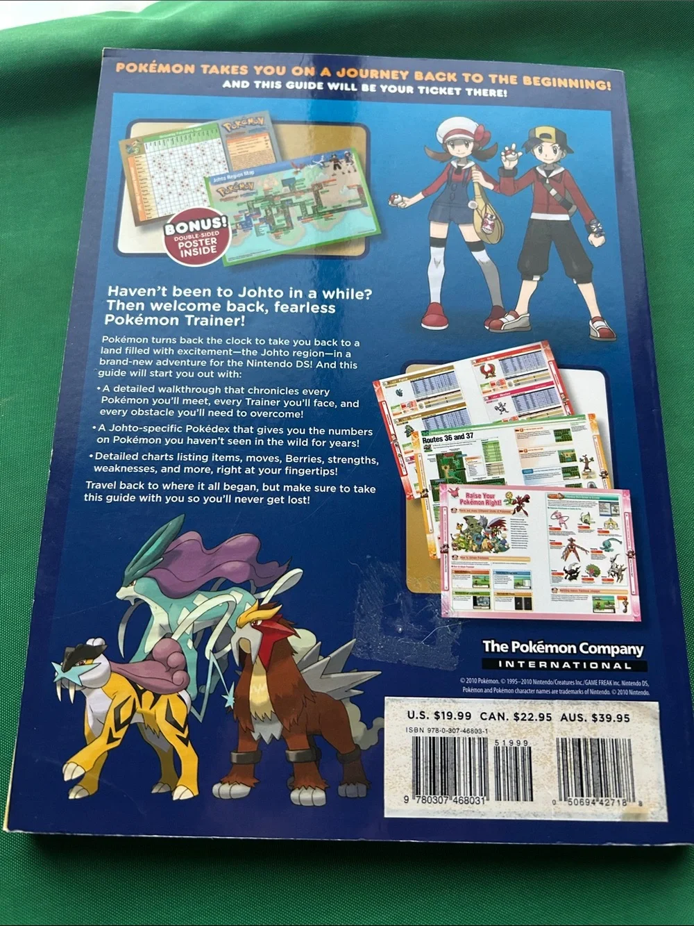 New! Pokémon official Johto Guide & Johto Pokédex HeartGold/SoulSilver version